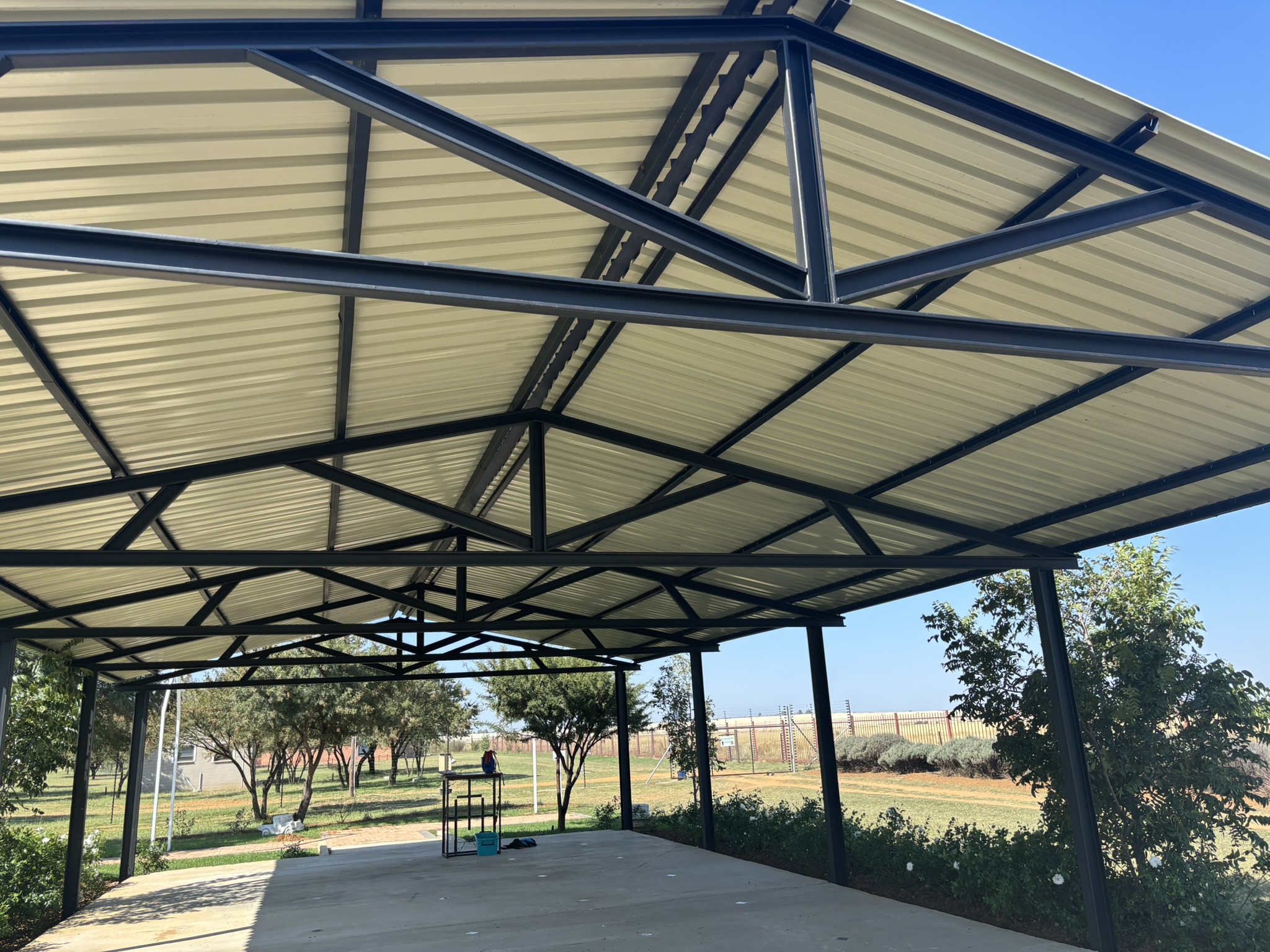 Industrial Roof Canopy Framing