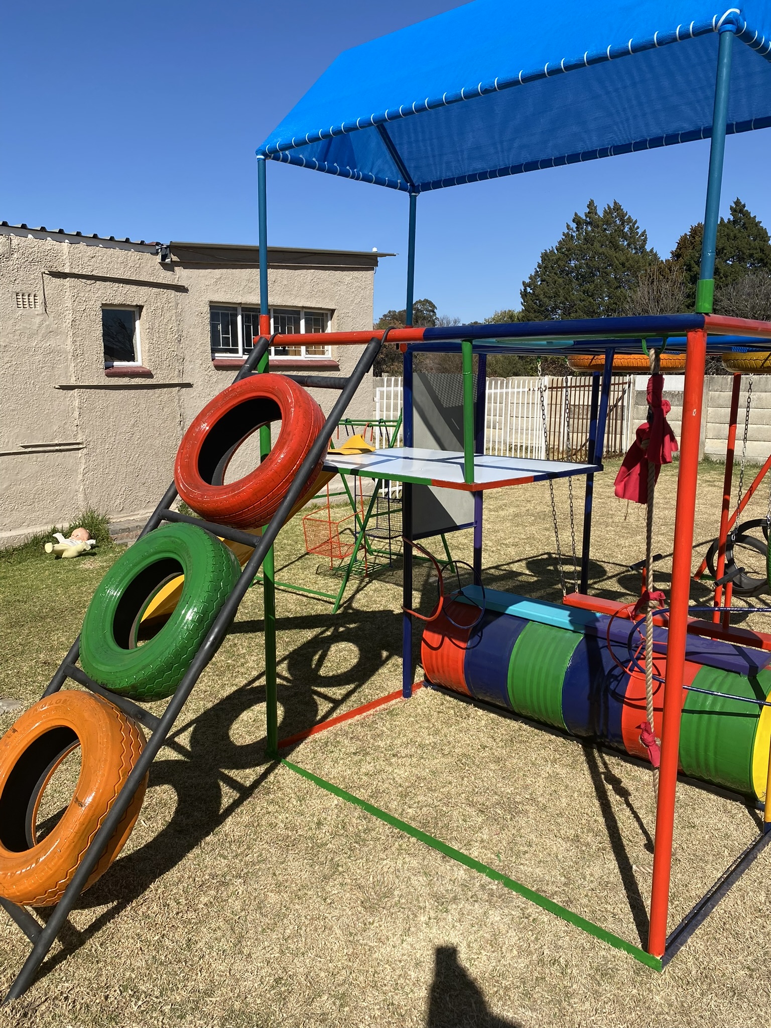 Outdoor Playground Tire Climber